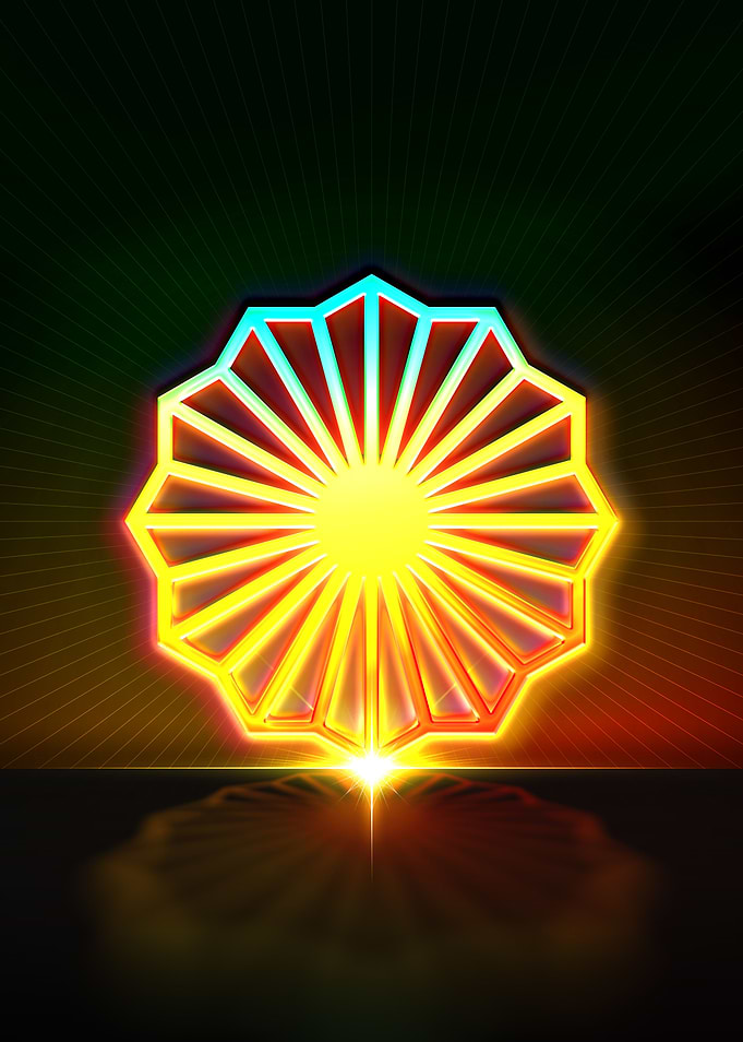 Neon Geometric Glyph Sigil