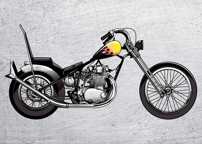 Motorbike Wall Poster 84