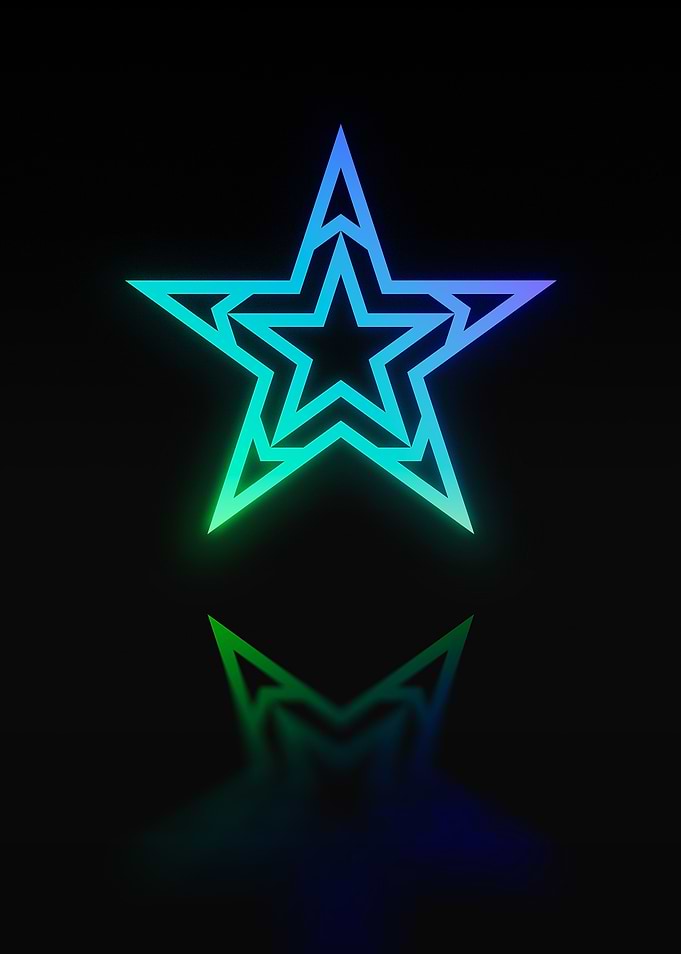 Neon Glyph Mandala Rune