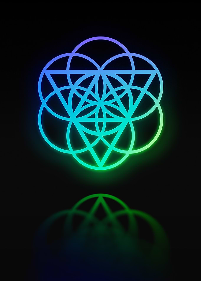 Neon Magic Seal Sign Sigil
