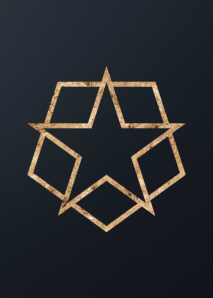 Gold Geometric Glyph Sigil