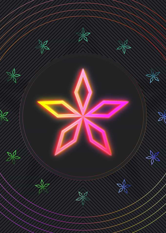 Neon Geometric Glyph Sigil