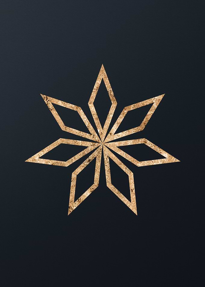 Gold Sacred Geometry Glyph