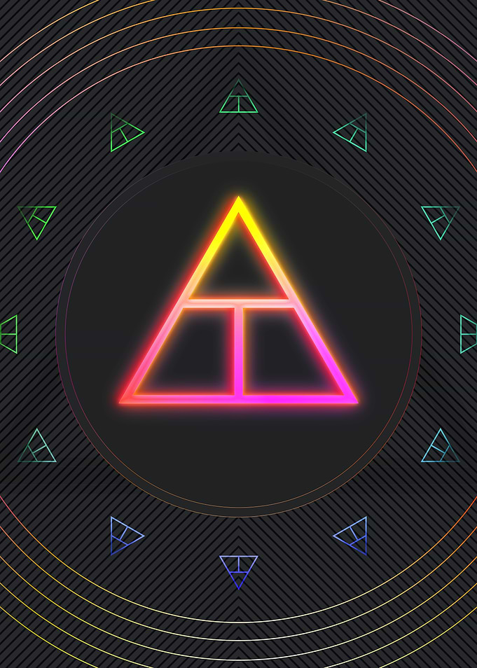 Neon Geometric Glyph Sigil