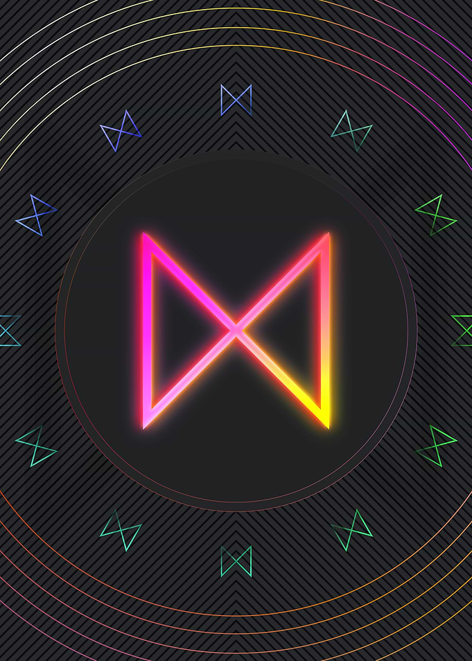 Neon Glyph Mandala Rune
