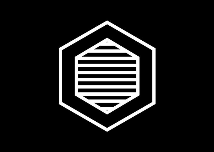 Black Geometric Glyph Rune
