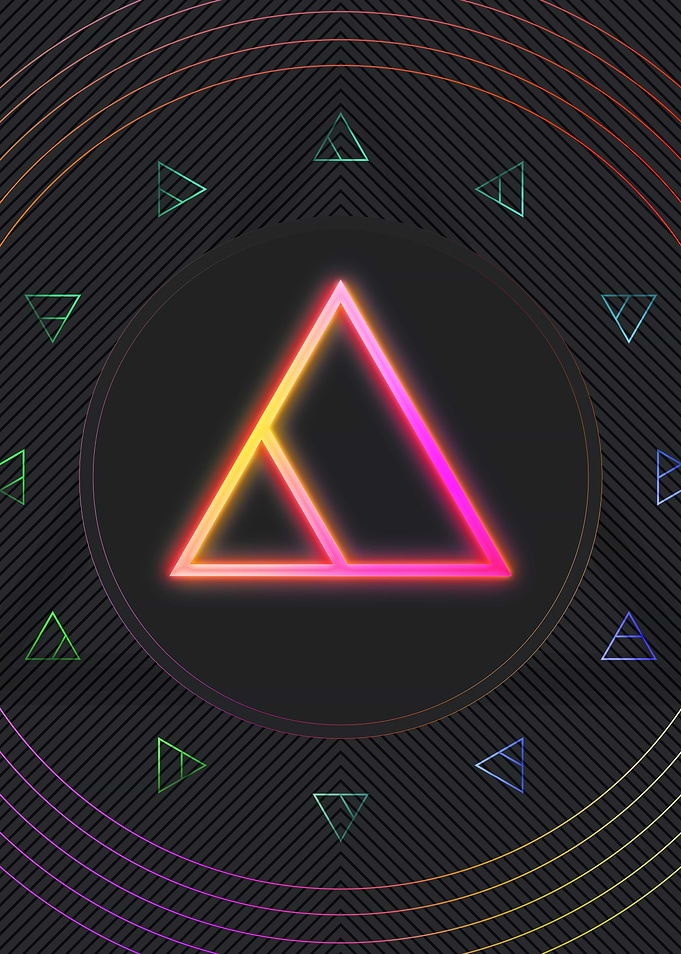 Neon Geometric Glyph Sigil