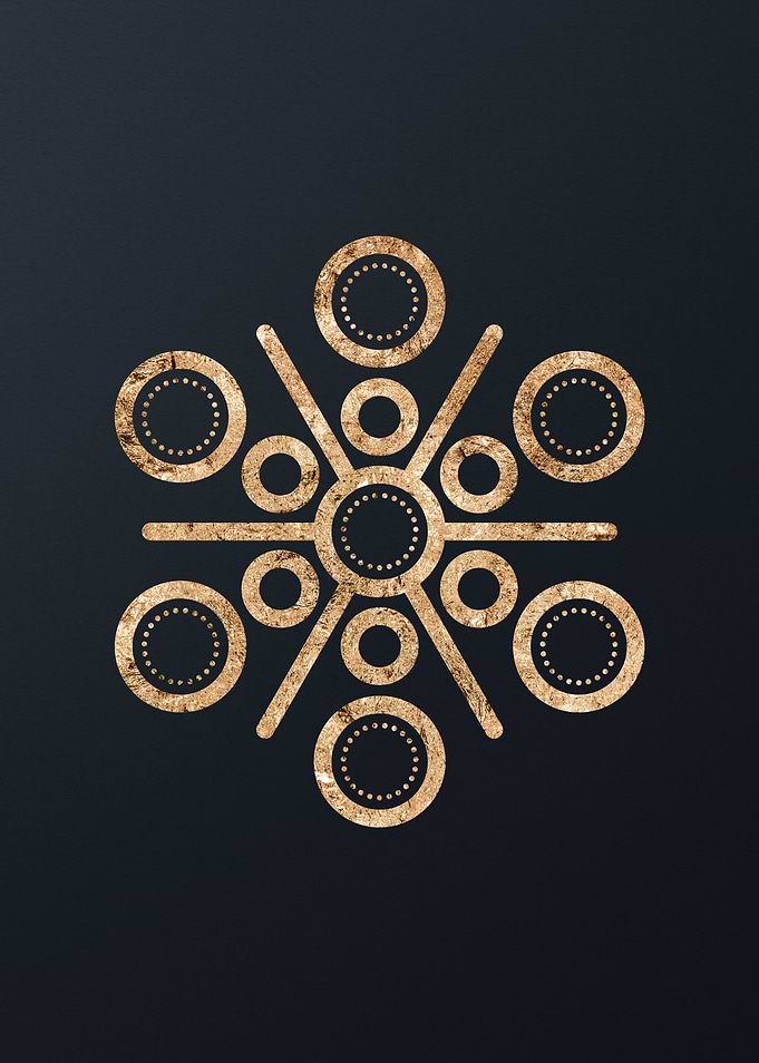 Gold Geometric Glyph Sigil