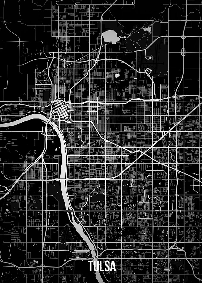 Tulsa dark map