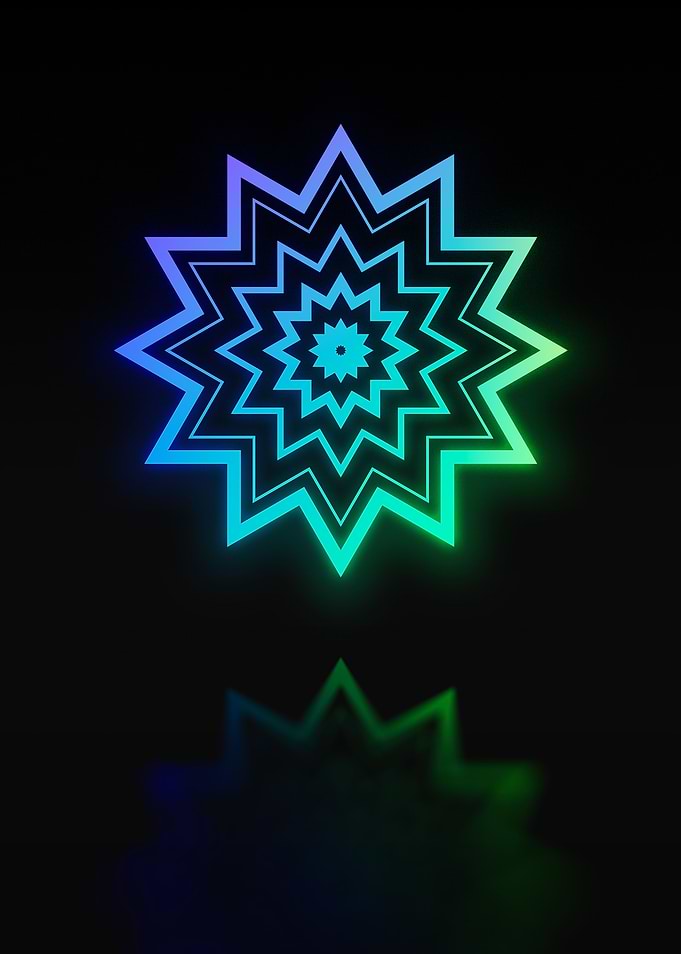 Neon Magic Seal Sign Sigil