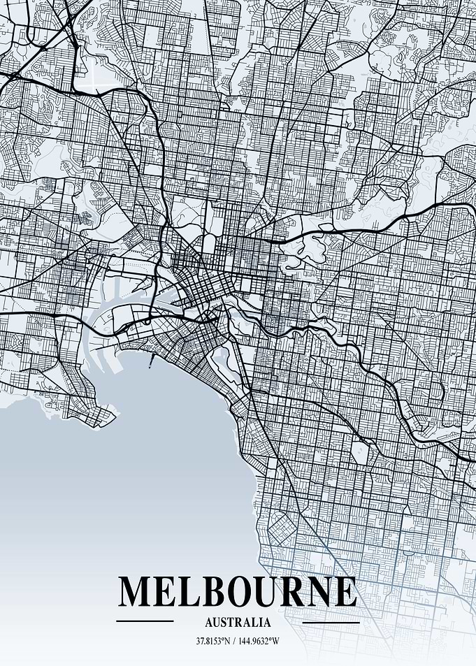 Melbourne City Map