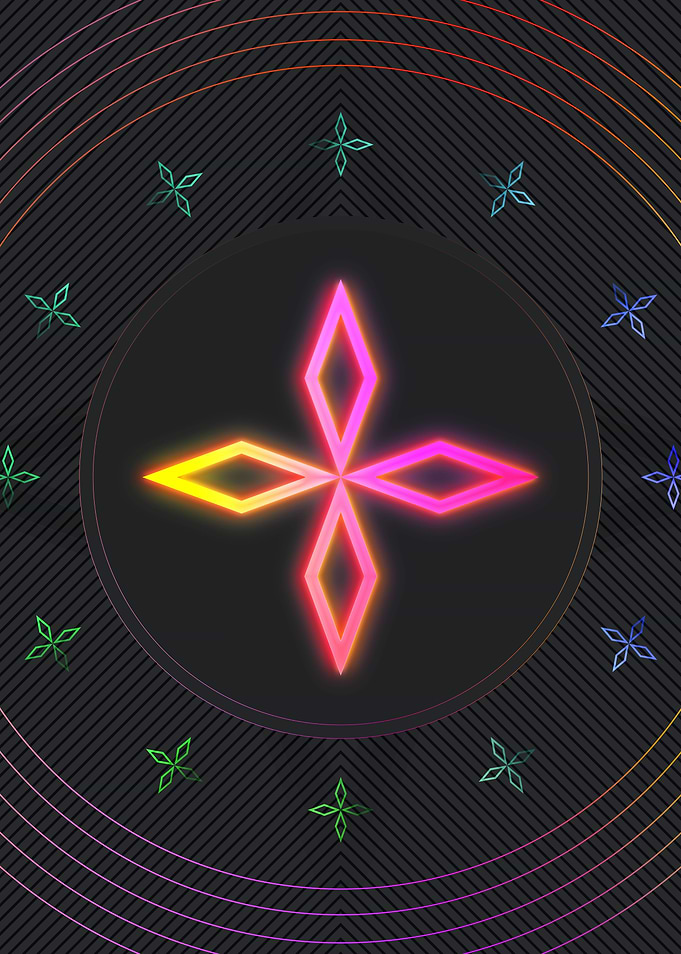 Neon Geometric Glyph Sigil