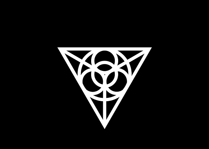Black Geometric Glyph Rune