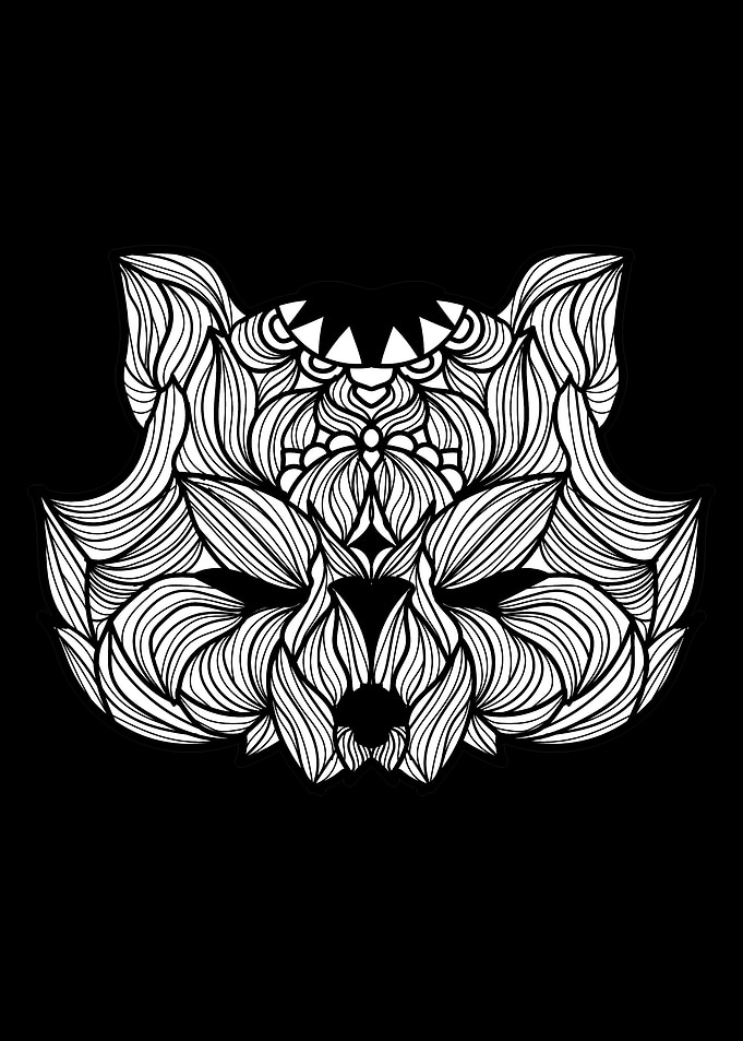 Raccoon Mandala