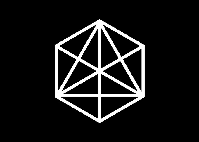 Black Geometric Glyph Rune