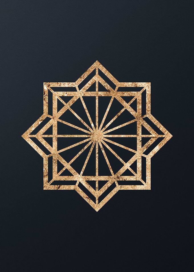 Gold Glyph Mandala Rune