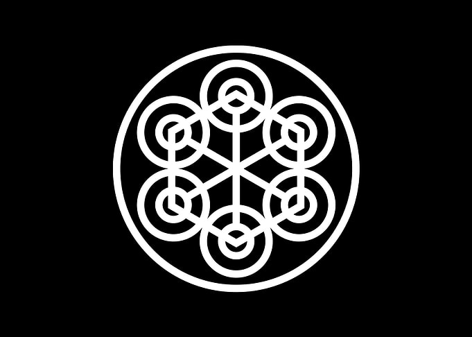 Black Geometric Glyph Rune