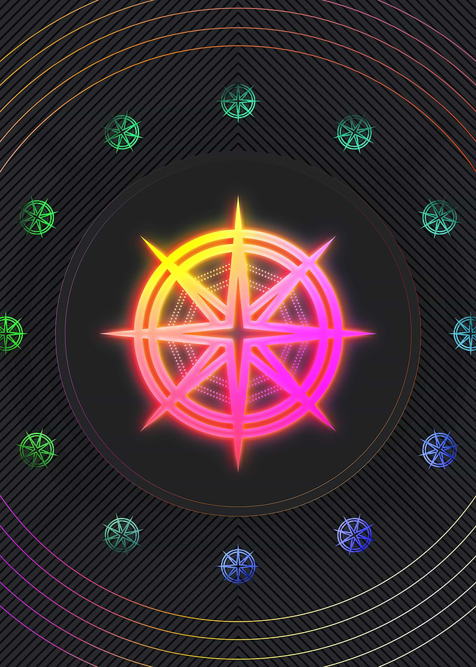 Neon Geometric Glyph Rune
