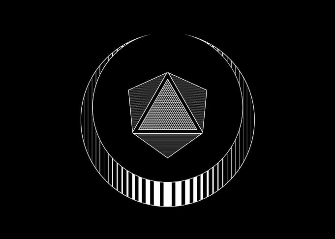 Black Sacred Geometry Rune