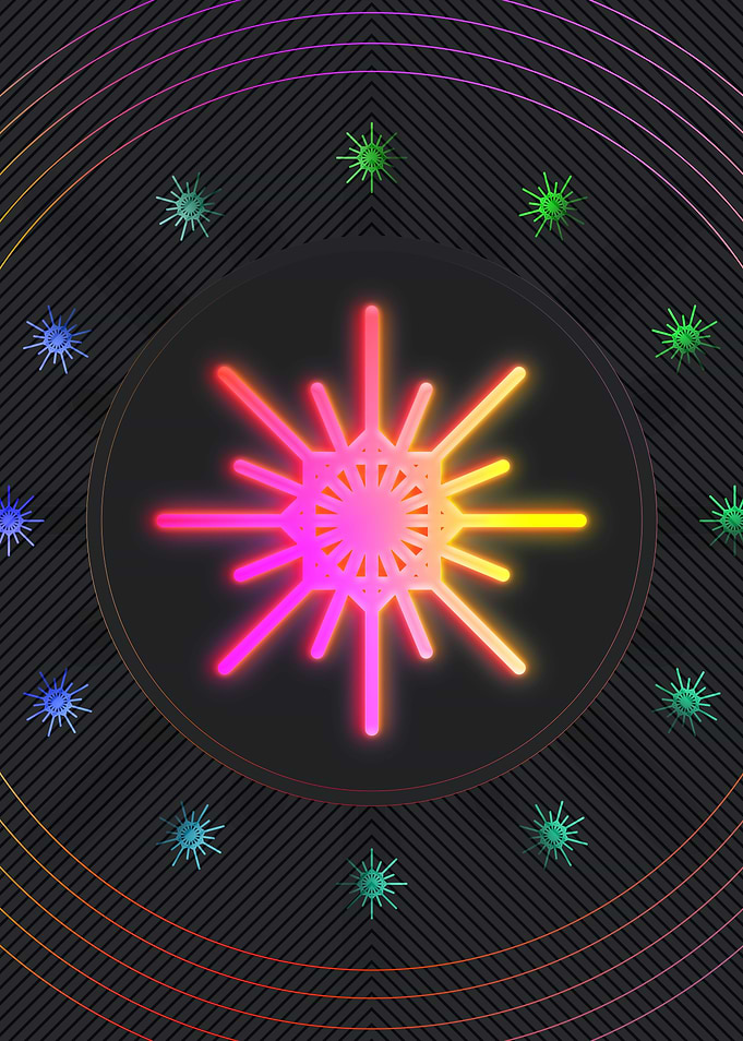Neon Geometric Glyph Sigil