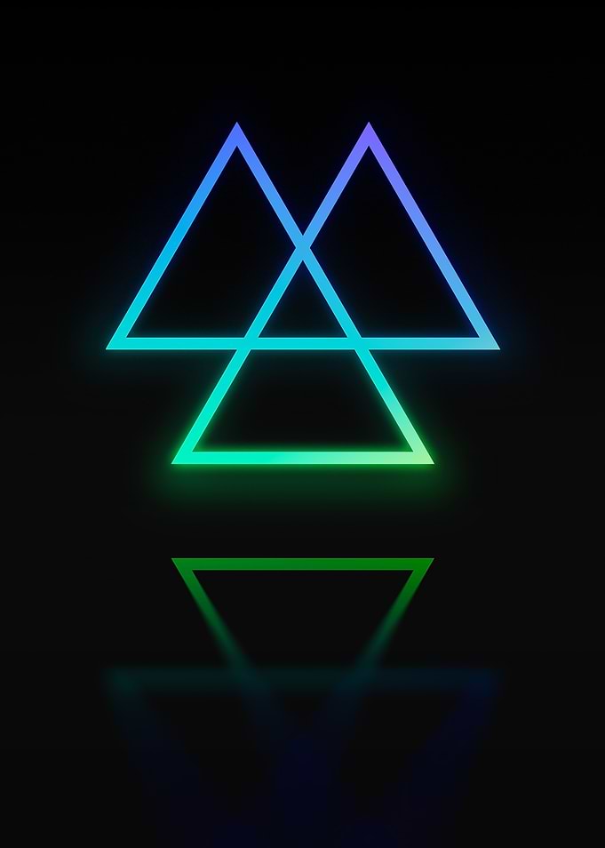 Neon Glyph Mandala Rune