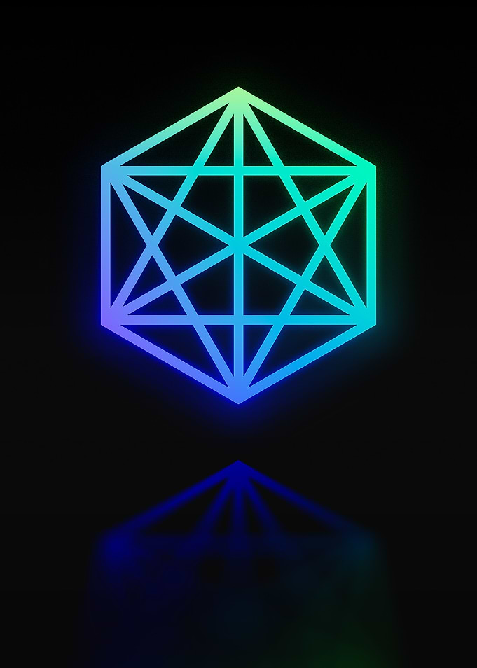 Neon Geometric Glyph Sigil
