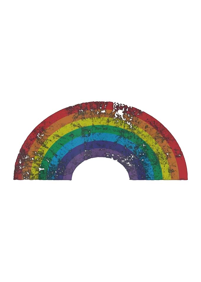rainbow vintage