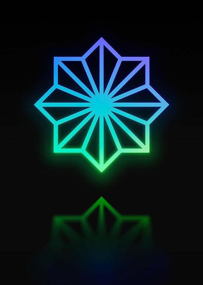 Neon Geometric Glyph Sigil