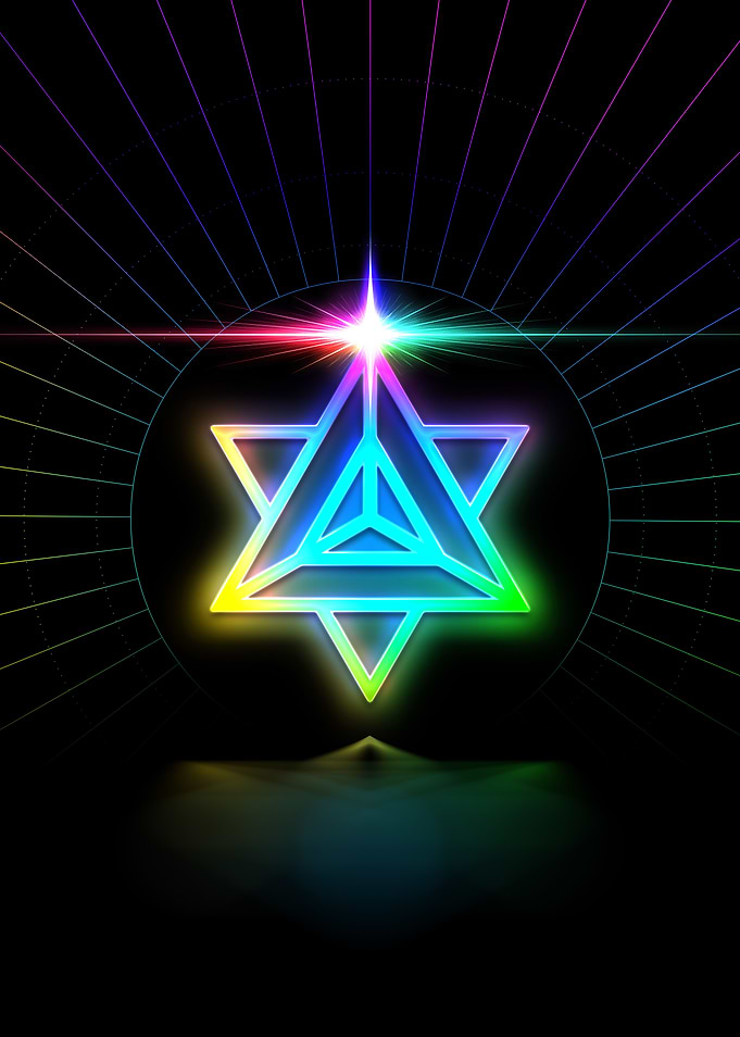 Neon Glyph Mandala Rune