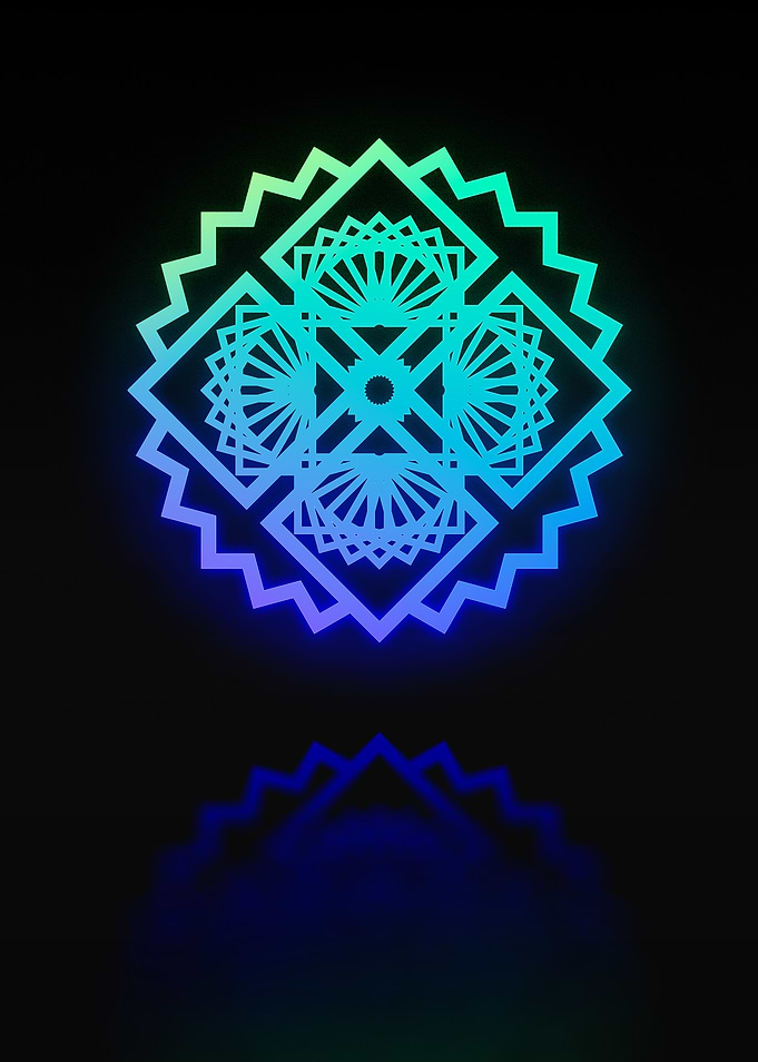Neon Magic Seal Sign Sigil