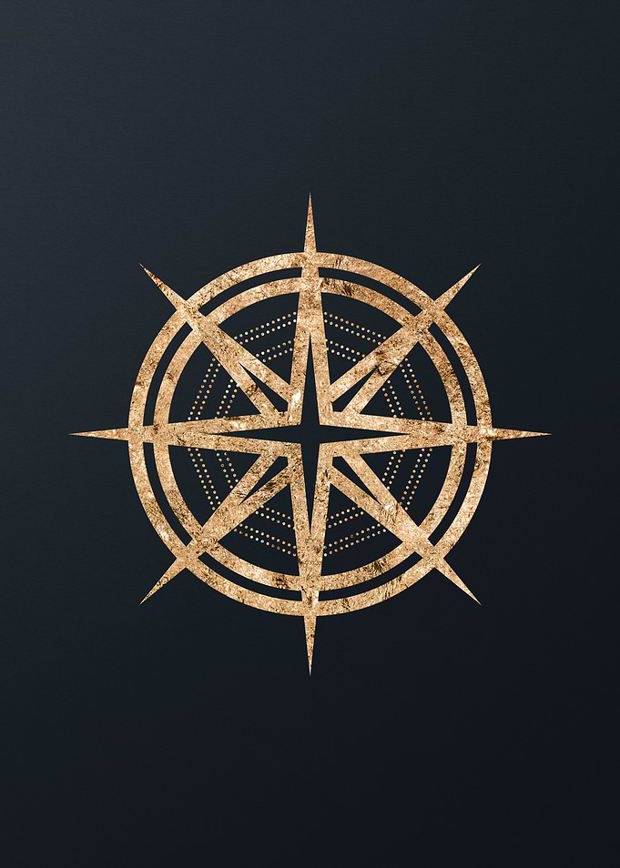 Gold Sacred Geometry Glyph