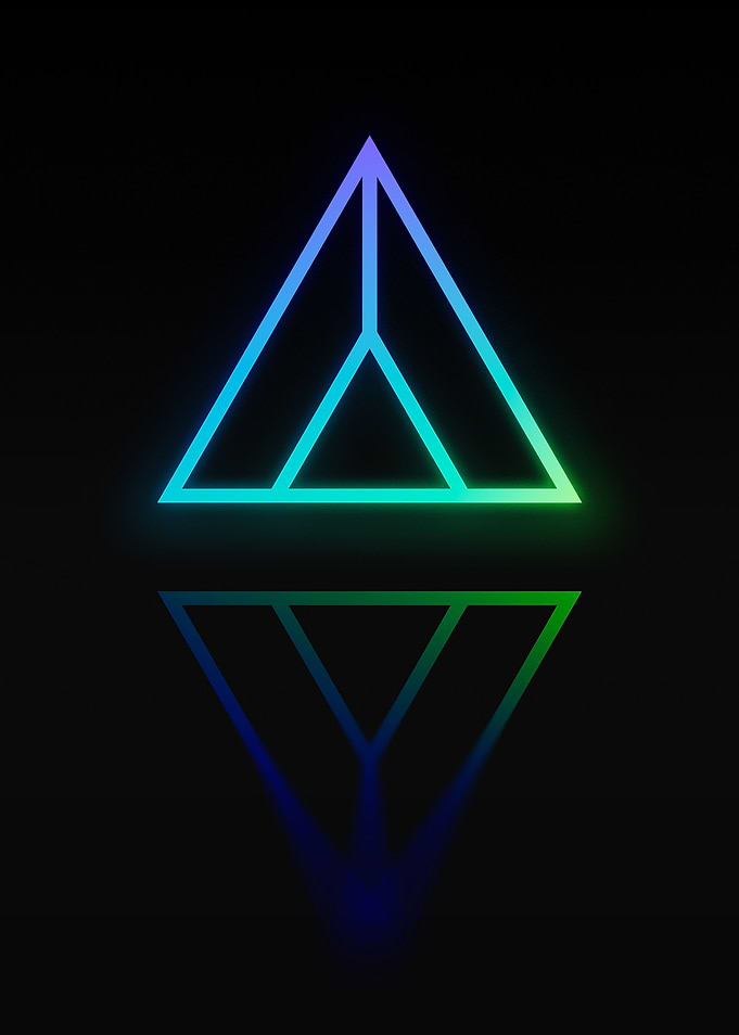 Neon Glyph Mandala Rune
