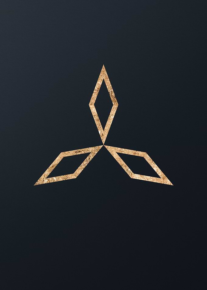 Gold Sacred Geometry Glyph