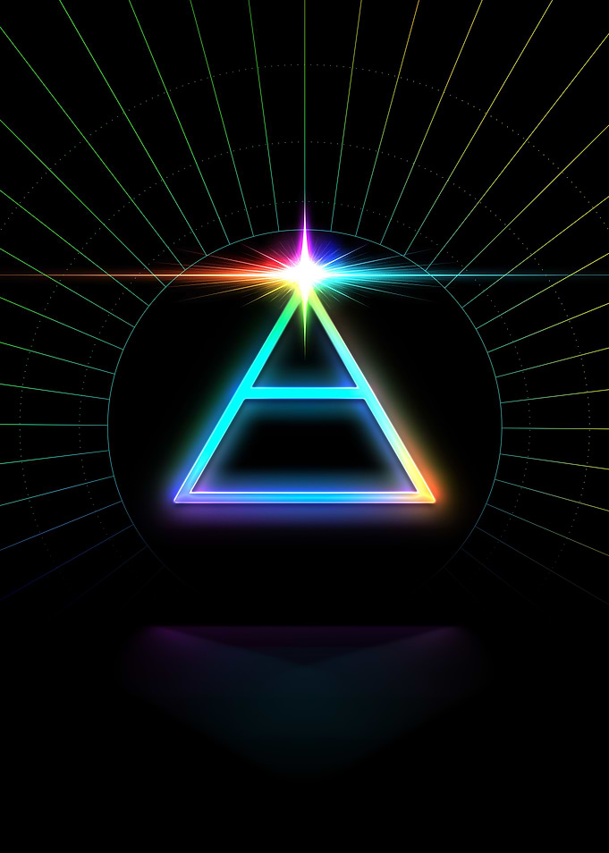 Neon Geometric Glyph Sigil