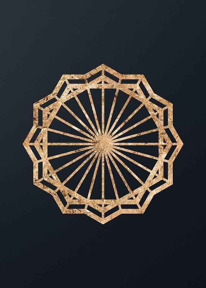 Gold Magic Seal Sign Sigil