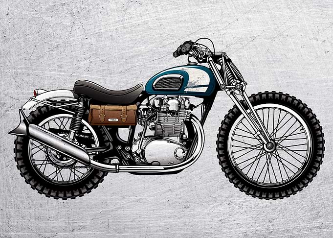 Motorbike Wall Poster 81