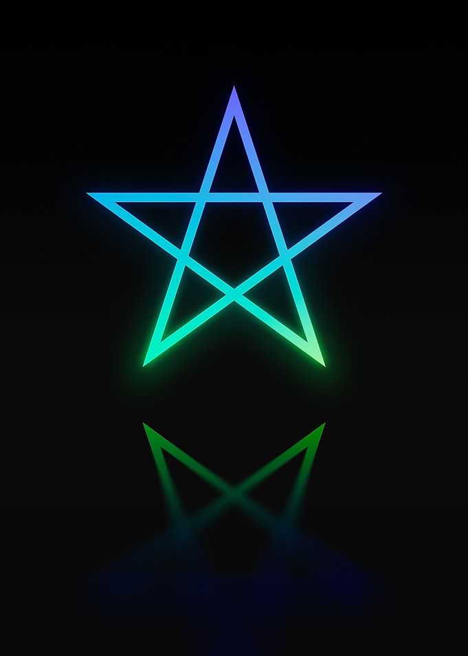 Neon Glyph Mandala Rune