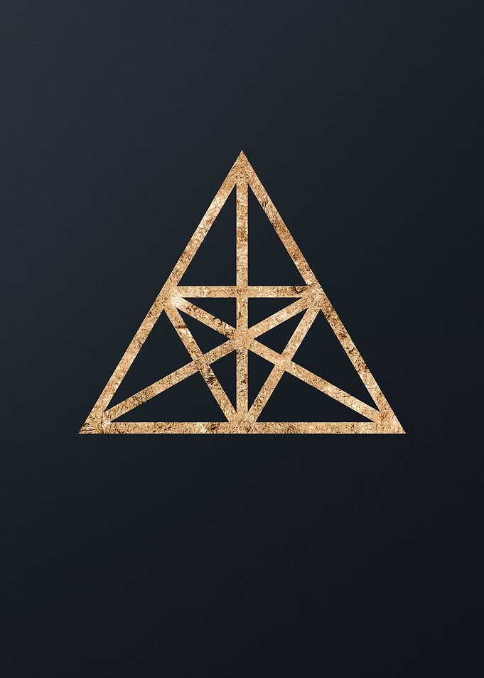 Gold Magic Seal Sign Sigil