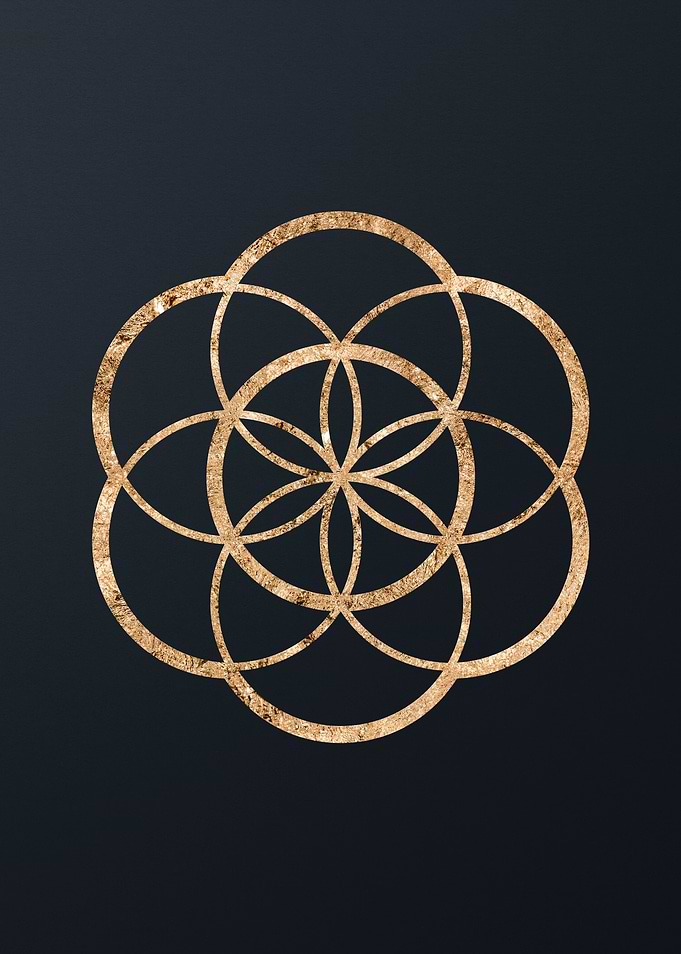 Gold Glyph Mandala Rune