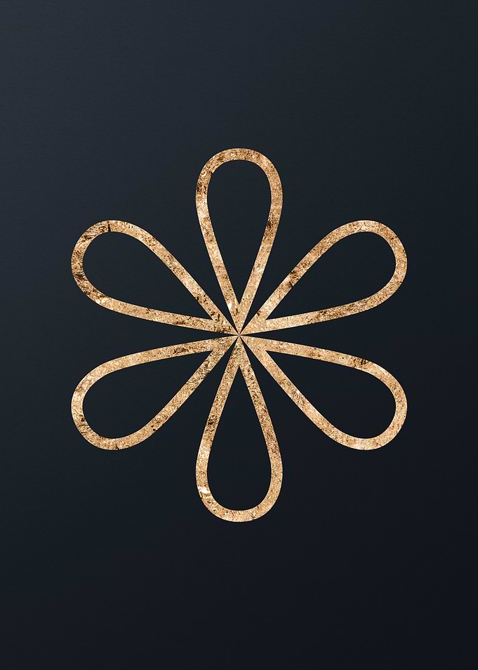 Gold Geometric Glyph Sigil