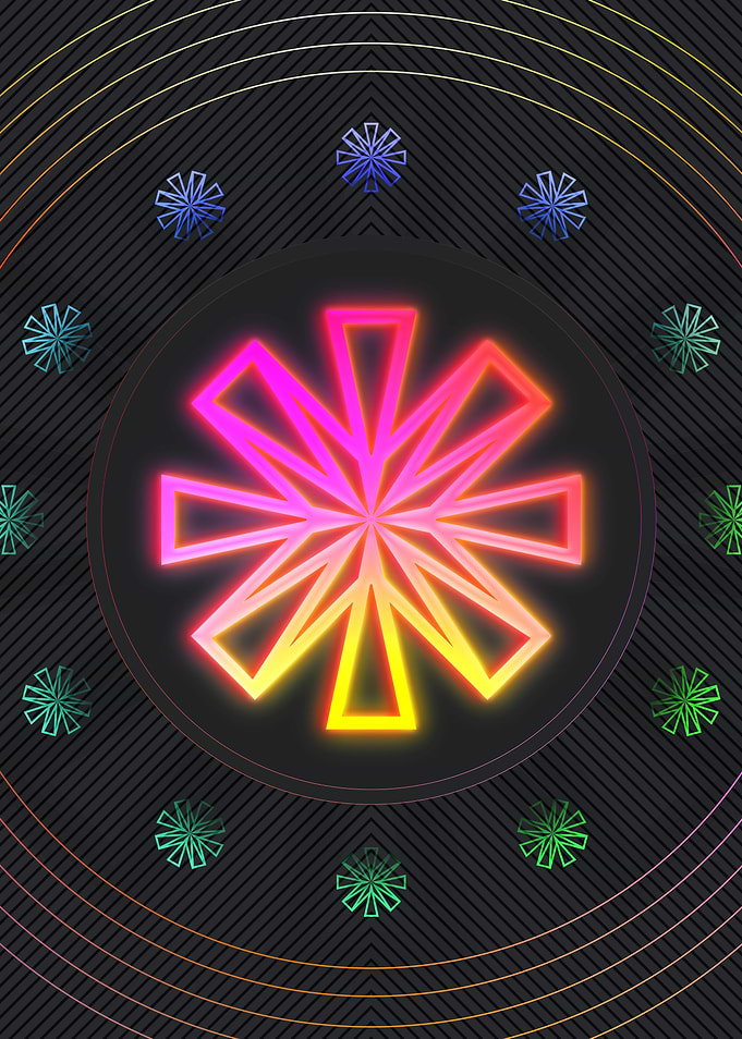 Neon Magic Seal Sign Sigil