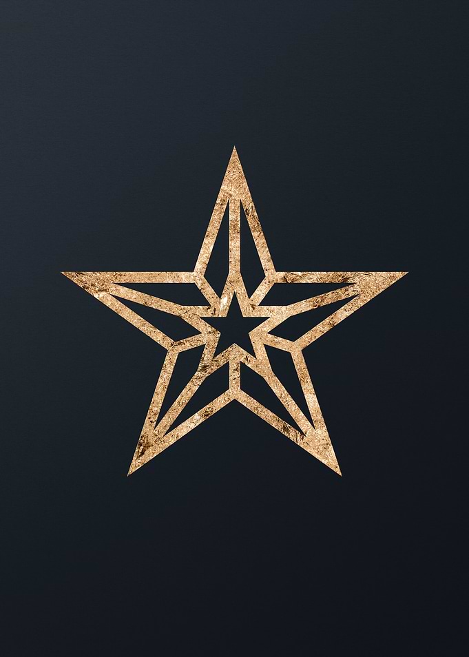Gold Sacred Geometry Glyph