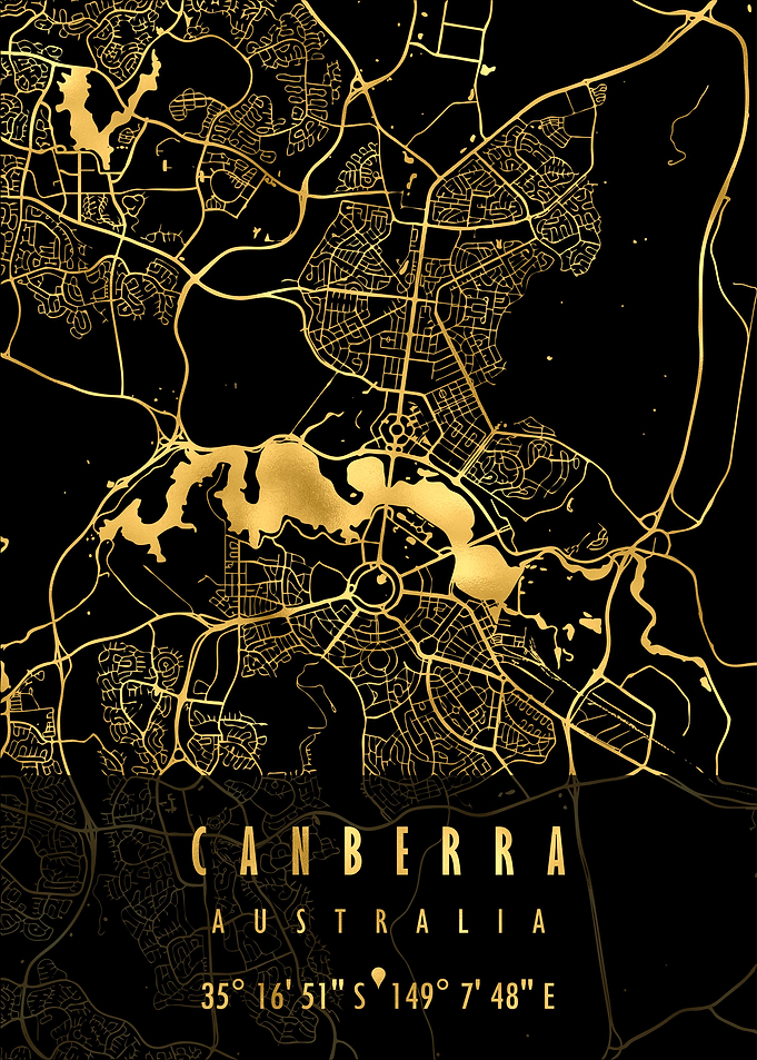 CANBERRA MAP AUSTRALIA