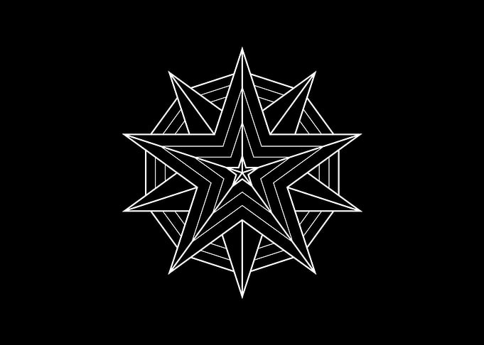 White Sacred Geometry Seal