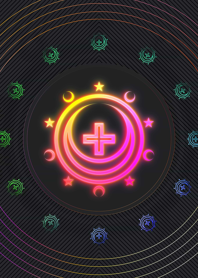 Neon Magic Seal Sign Sigil
