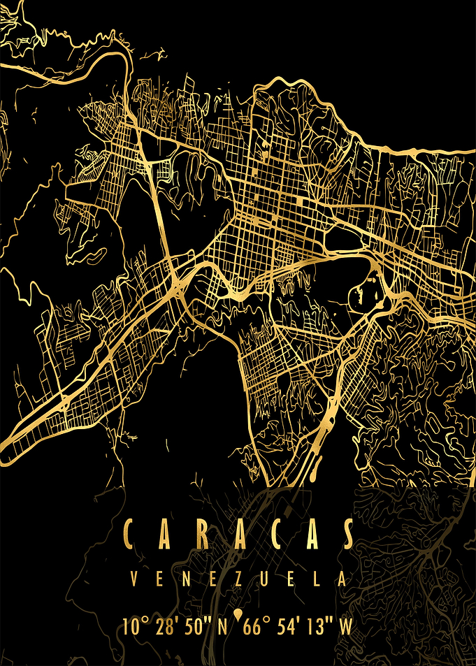 CARACAS MAP VENEZUELA