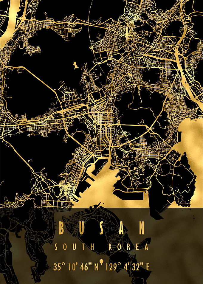 BUSAN MAP SOUTH KOREA