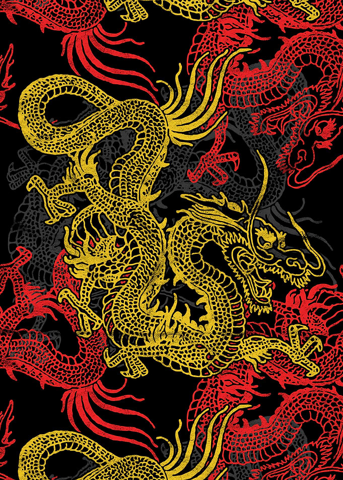 Chinese Dragons Pattern
