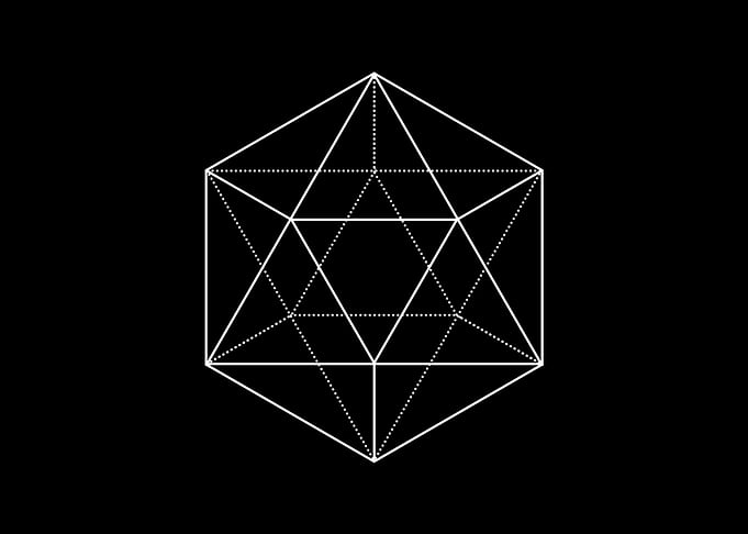 Black Geometric Glyph Rune