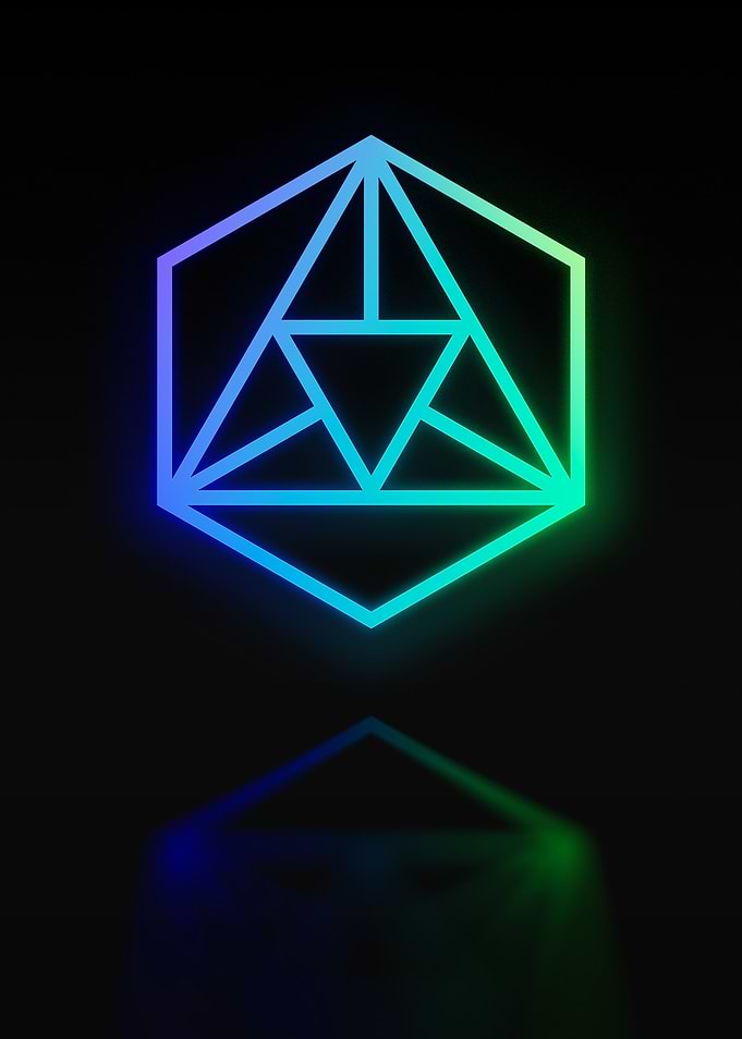 Neon Geometric Glyph Sigil